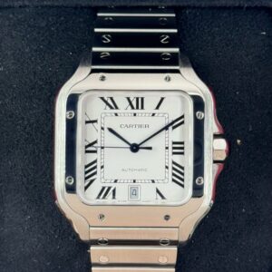 2022 Santos De Cartier 39.8mm WSSA0018 Stainless Steel White Dial