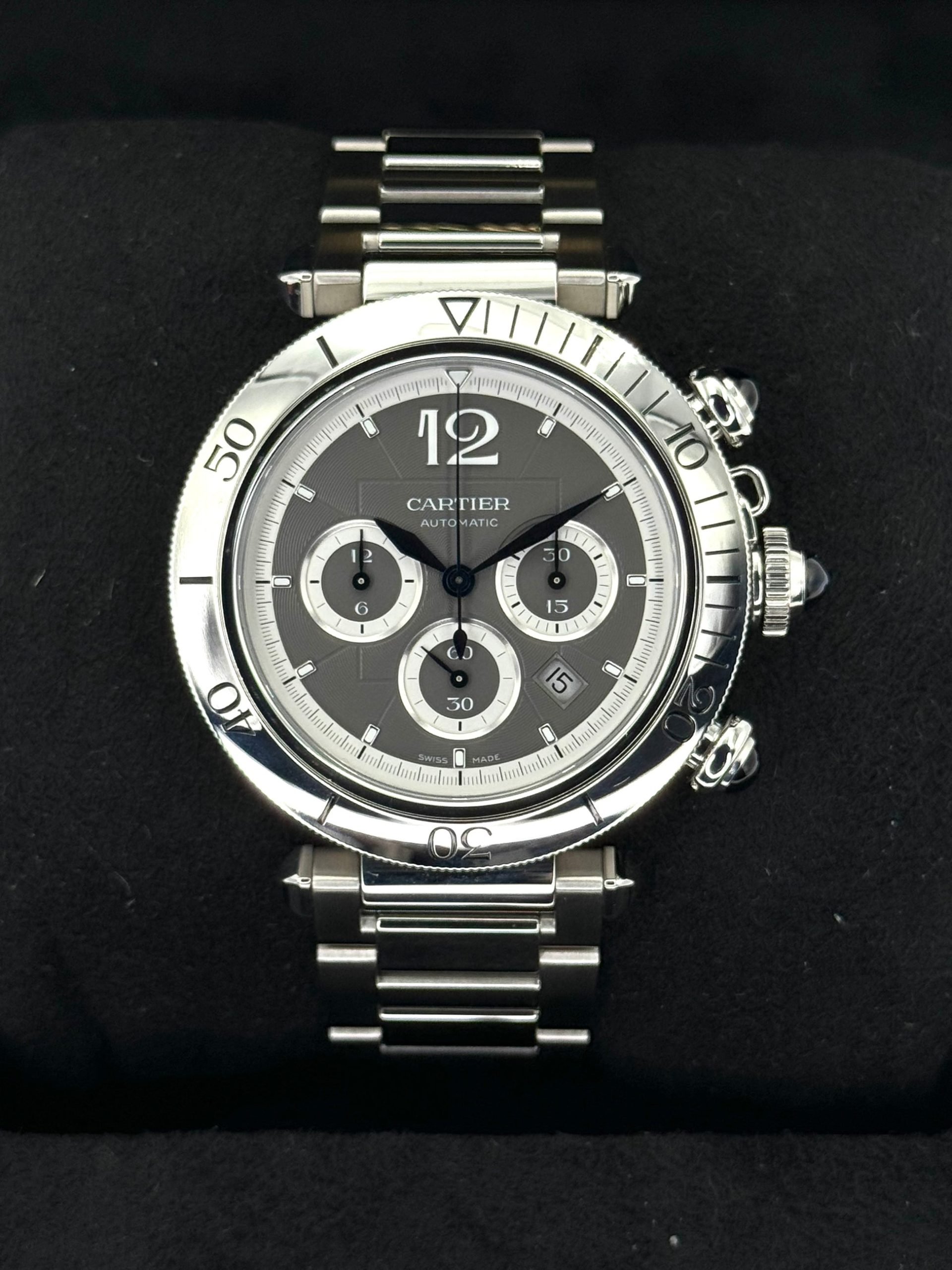 2023 Cartier Santos De Cartier 39.8mm WSSA0039 Steel Black Dial
