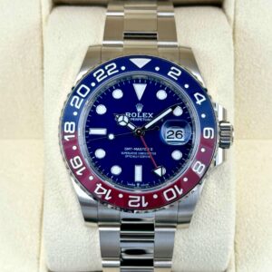 NEW 2024 Rolex GMT-Master II “Pepsi” 40mm 126719BLRO White Gold Blue Dial